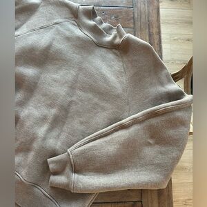 Agolde Tarron Mock Neck Sweatshirt Green Brown XS